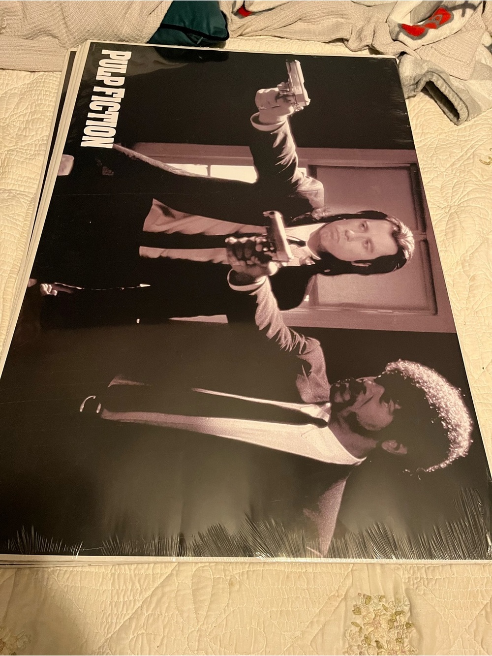 Pulp Fiction Wall Art Poster - Black and White